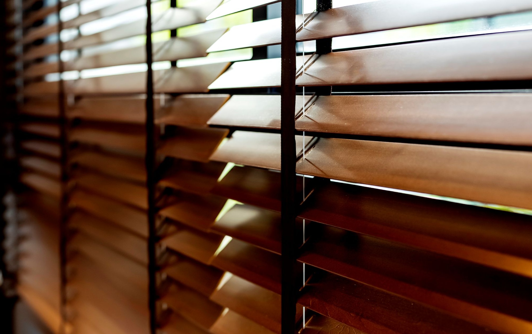 wooden venetian office blinds